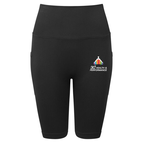 Women’s Ribbed Seamless '3D Fit' Cycle Shorts Thumbnail